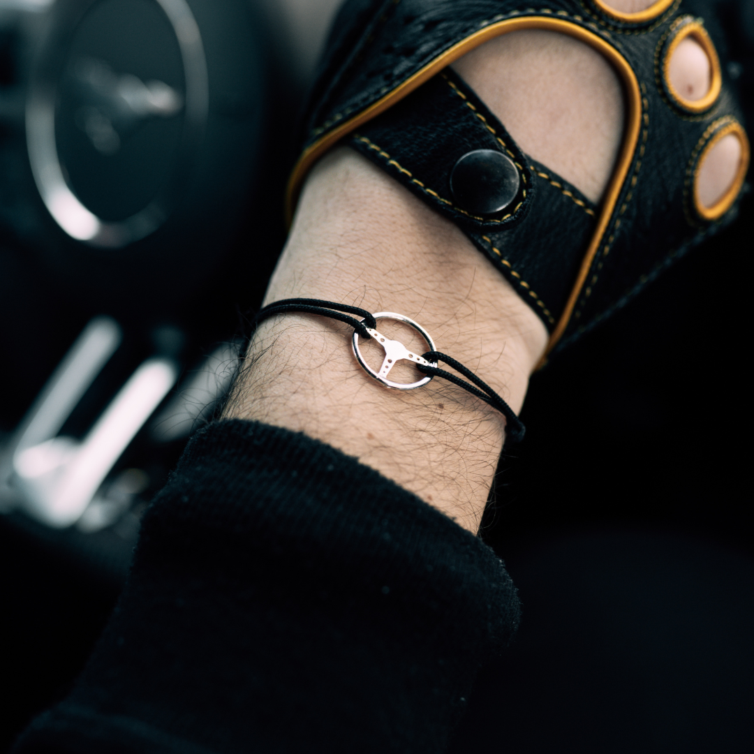 Steering Wheel Silver Bracelet