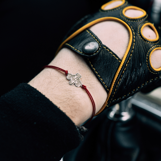 Hot Rod Engine Silver Bracelet