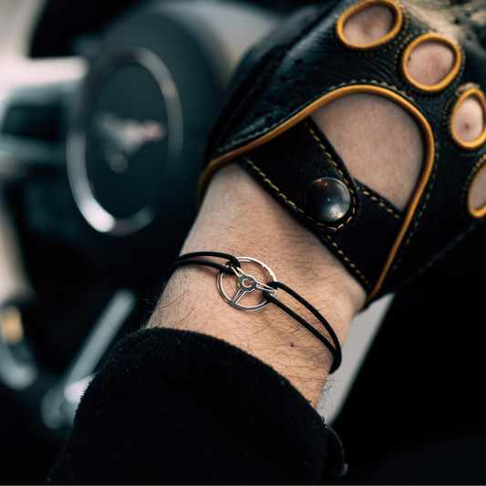 Steering Wheel Silver Bracelet
