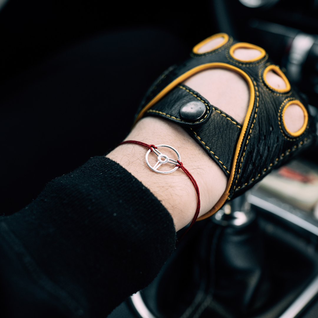 Steering Wheel Silver Bracelet