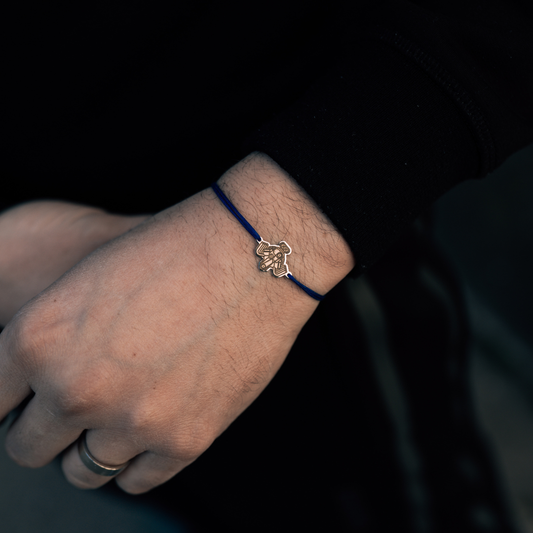 Hot Rod Engine Silver Bracelet