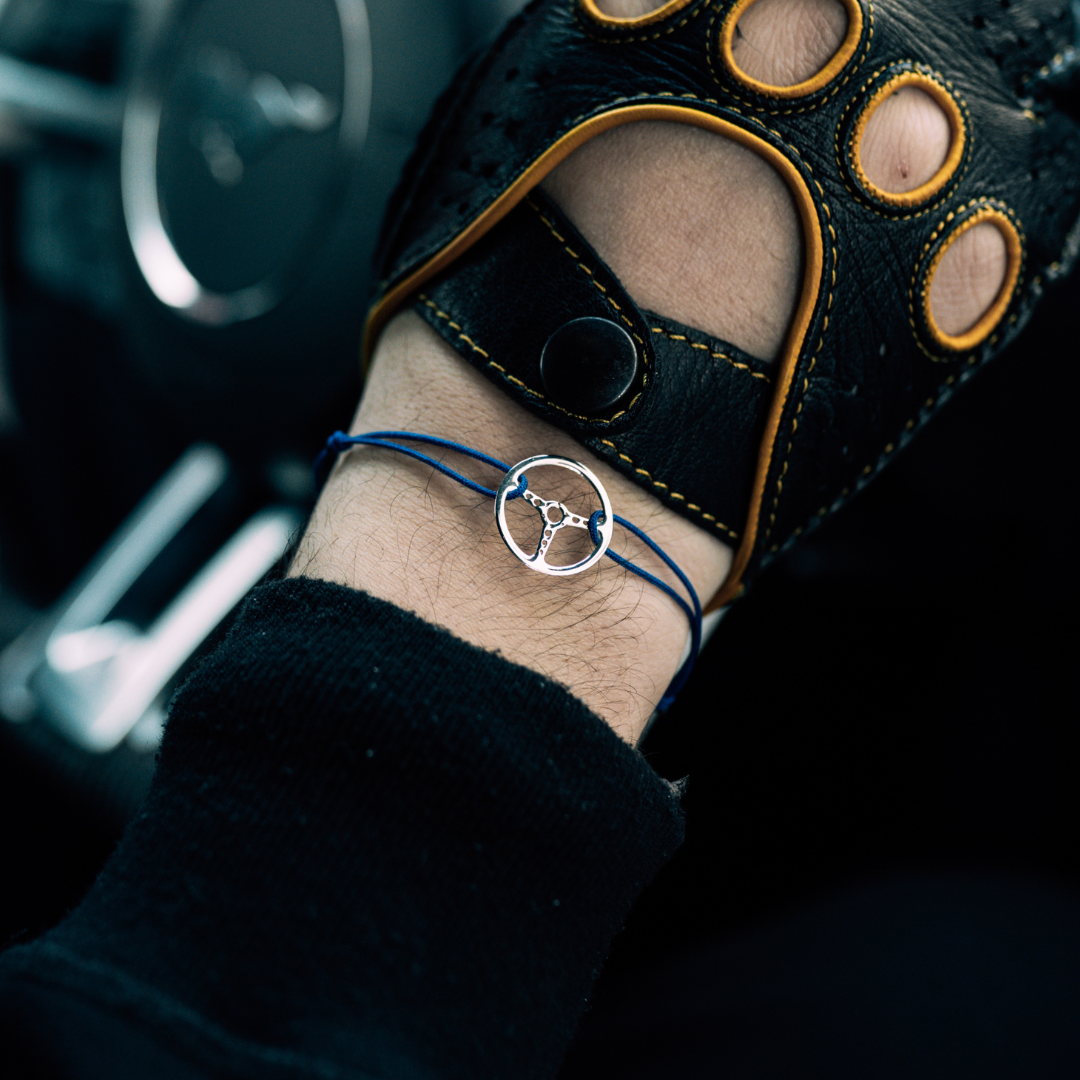 Steering Wheel Silver Bracelet
