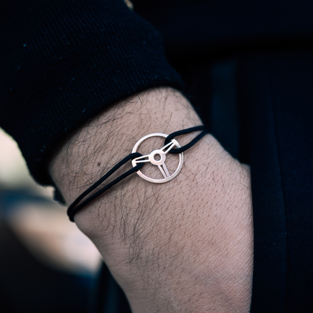 Steering Wheel Silver Bracelet