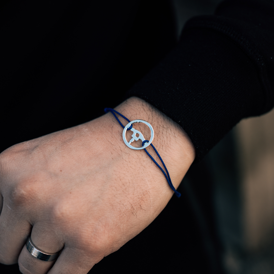 Steering Wheel Silver Bracelet