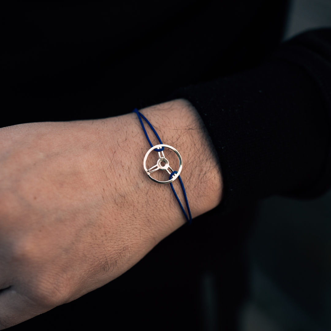 Steering Wheel Silver Bracelet